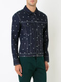 stars print denim jacket 