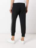 printed side cropped trackpants