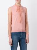 pussy bow tulle jumper