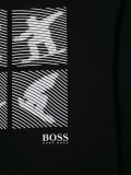 snowboarder print T-shirt