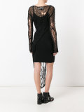 open knit asymmetric blouse