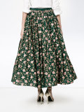 floral embroidered skirt