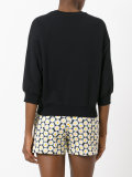 sequinned heart daisy sweatshirt