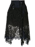 asymmetric lace skirt