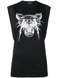 cat print tank top