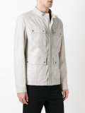 leather field jacket