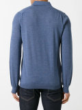heathered polo shirt