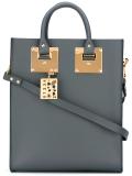stylised stud detail shoulder bag