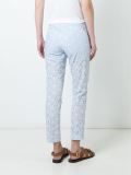floral macramé cropped trousers
