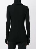 turtleneck ribbed jumper