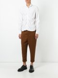 ruched poplin shirt