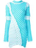raw twist mini dress
