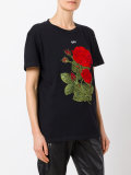 printed rose T-shirt