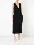 belted cropped jumpsuit