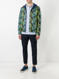 tropical print reversible jacket