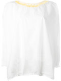 embroidered collar longsleeved shirt