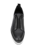 Slider wedged loafers