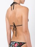 tattoo print triangle bikini top