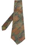 crosshatch print tie