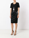 one button cropped jacket 