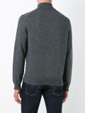 ribbed zip collar jumper