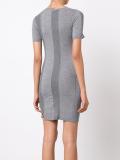 ribbed panel dress