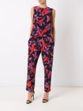 silk printed trousers