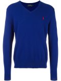 embroidered logo jumper
