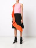 ruffle detail dress