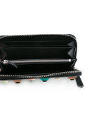 studded zip-around wallet