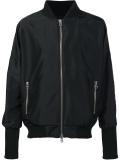 elasticated cuffs bomber jacket