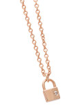 tiny padlock necklace