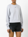 floral embroidered sweatshirt