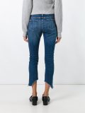 raw hem cropped jeans