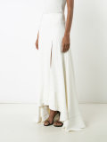 front slit maxi skirt 
