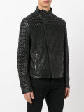 perforated stud jacket 