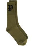 initial intarsia socks