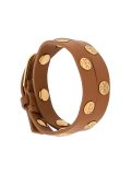 double-wrap logo stud bracelet