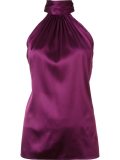 halterneck sleeveless blouse