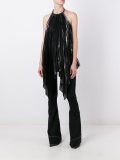 pleated asymmetric blouse