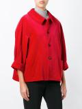 cropped sleeves jacket