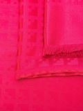 fringed jacquard scarf