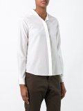 band collar shirt