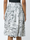 flared midi skirt