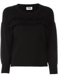 ruffled detailing sweatshirt