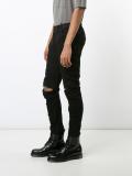 distressed panelled trousers 