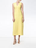 V-neck midi dress