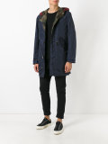 camouflage print coat