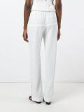 drawstring ankle zip trousers