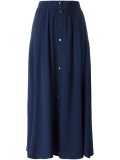 high-waisted buttoned skirt